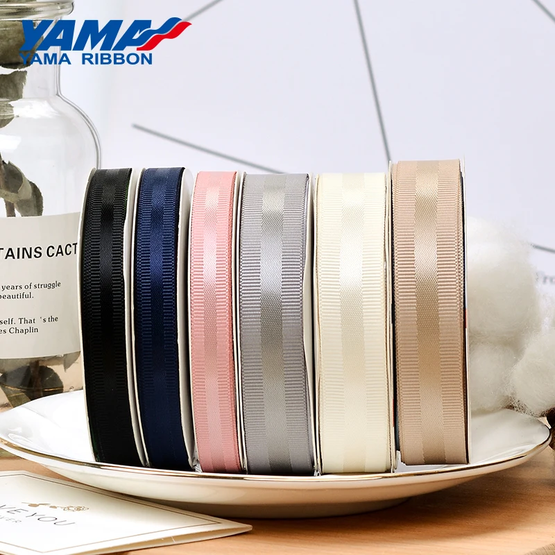 Атласная лента YAMA Grosgrain с краями 9 16 25 38 мм 100 ярдов 3/8 дюйма 5/8 1 5 для рукоделия