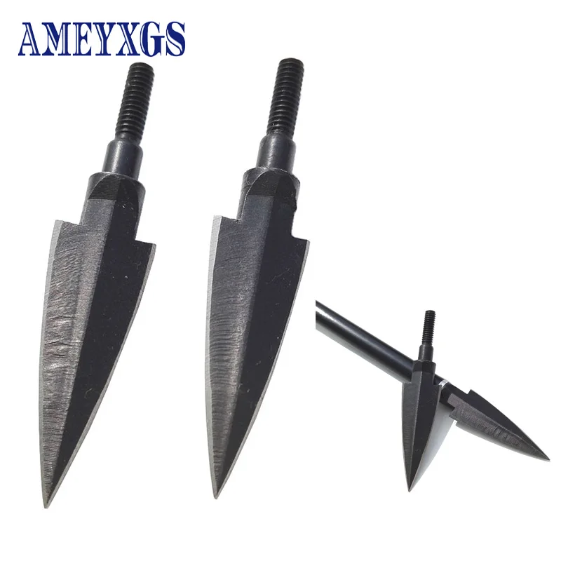 

6/12pcs High Quality Archery Bow Arrowheads Steel Screw Broadhead Hunting Accessories For Recurve Compound Bow Fishing Shooting