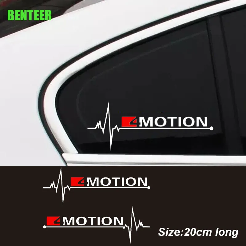 2Pcs 4Motion Car Windows Sticker Per Volkswagen Golfr Touareg Tayrgn Teramont Multivan Caravelle Passat R36 B8