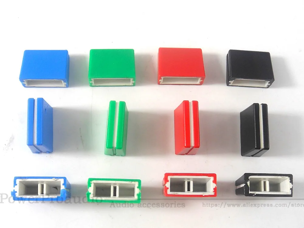 12 Pz Per Pioneer Djm Mixer Mixer Manopola/Fader Cap Crosscut Manopola Chiave Potenziometro Fader Cap