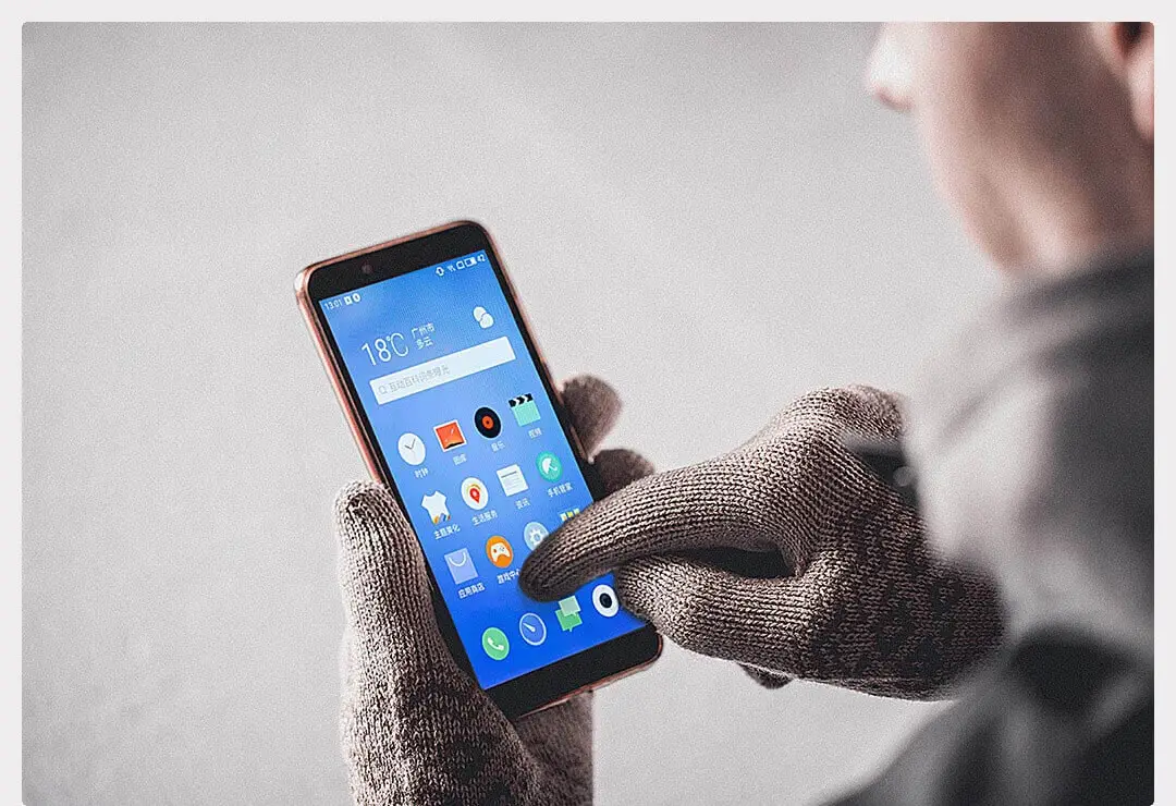 Новые Теплые бархатные перчатки Xiaomi Mijia Youpin FO с сенсорным экраном плюс бархат, чтобы сохранить тепло сенсорный экран для зимы