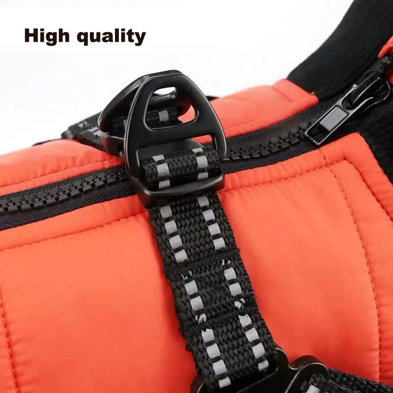 Goede Winter Hond Kleding Warme Waterdichte Harnas Jas Jas Kleine Medium Honden Poedel Teddybeer Puppies Huisdier Gewatteerde Vest