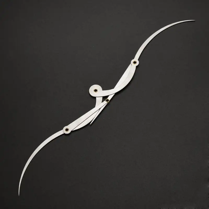 Перманентная линейка для макияжа измерительная микроблейдинг линейка из нержавеющей стали прочная Нетоксичная и безопасная татуировка бровей формовочный трафарет