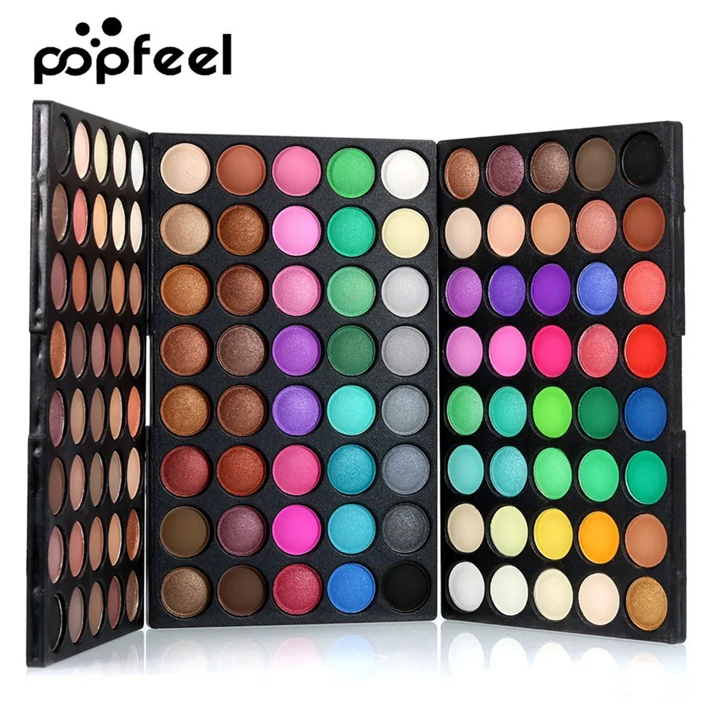 Popfeel 40/120 богатых цветов блестящие тени для век Палитра матовые женская красота