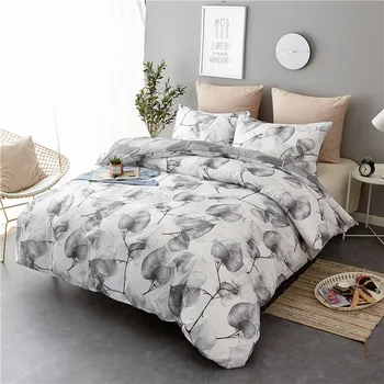 

Home Bedding Set Plant Flower Bed Sheet Linen Bedclothes 2/3pcs Comfortable Linens Pillowcases Sets Cover Bedclothes Include