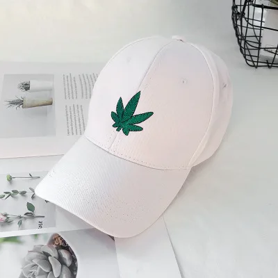 Whitesmall Weed Snapback Шляпа новая с модными кленовыми листьями бейсбольная кепка Bone мужская женская летняя повседневная хлопковая набивная Swag Хип Хоп Кепка с регулировкой размера Gorras - Цвет: Whitesmall