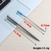 GENKKY Ballpoint Pen Stainless steel rod rotating Metal Ball Pen Stationery Writing 0.7mm Blue Black ink Office School Supplies ► Photo 3/6