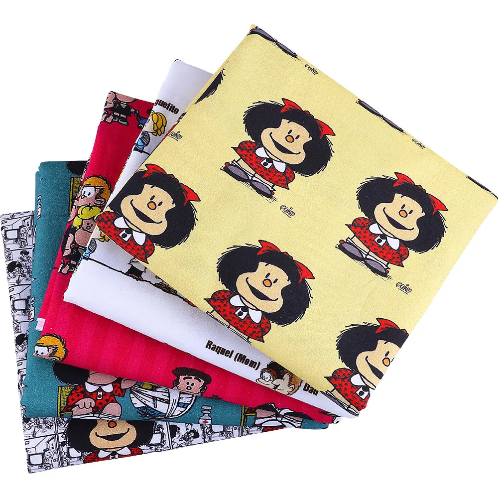 

Diy 100% cotton fabric cartoon printing pattern cotton sewing fabric semi-finished products supplier 50 * 140cm 1 piece