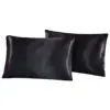 1Pc Queen Satin Silk Pillowcase Pillow Case Cover Home Bedding Smoothy Pillow Rectangle Bedding Pillow 4