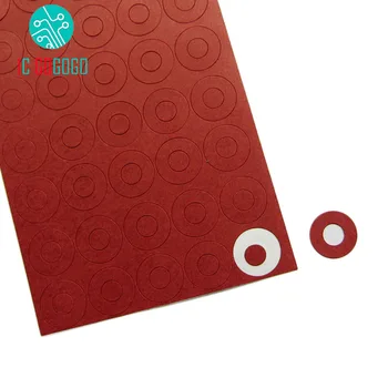 

100pcs red 1S 18650 Li-ion Battery Insulation Gasket Barley Paper Battery Pack Insulating Glue Patch Electrode Insulated Pads