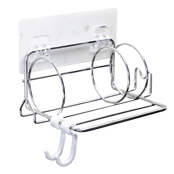 

Sponge Holder Wall Mounted Storage Rack Waterproof Household Brush Kitchen Organizer Stainless Steel Adhesive Space Saving