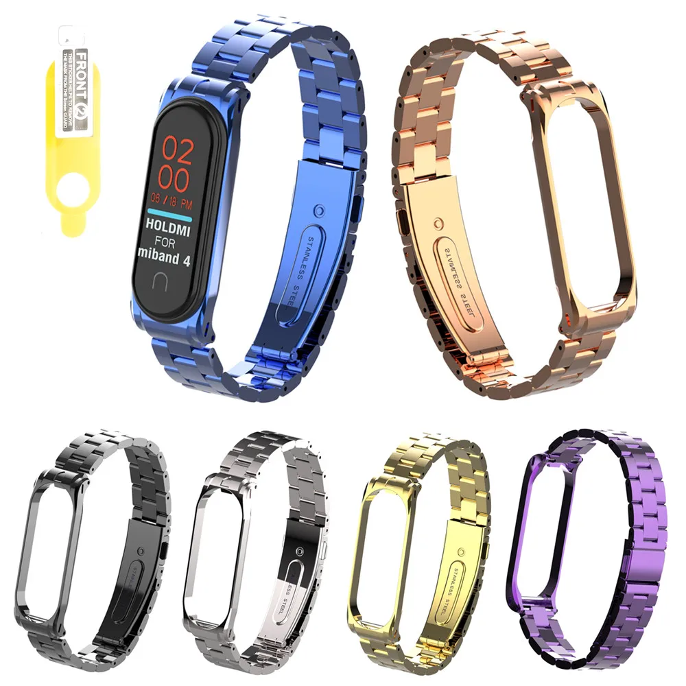 Металлический ремешок для Mi Band 4 Miband 3 Смарт браслет|Смарт-аксессуары| |