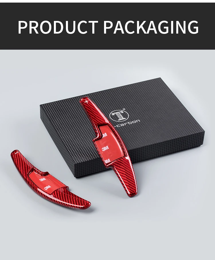 T-carbon Carbon Fiber Steering Wheel Paddle Shifter Extension For Honda Spirior Acura RDX Car Gear Accessories