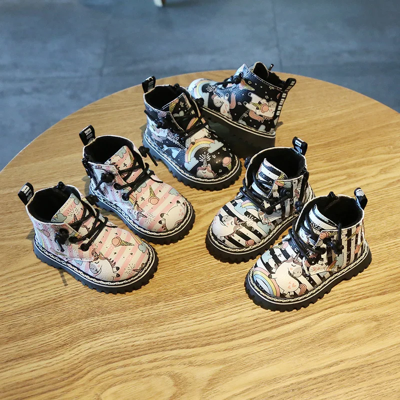 Детская обувь с героями мультфильмов для детей 0-1-3 лет; зимние теплые ботинки для малышей