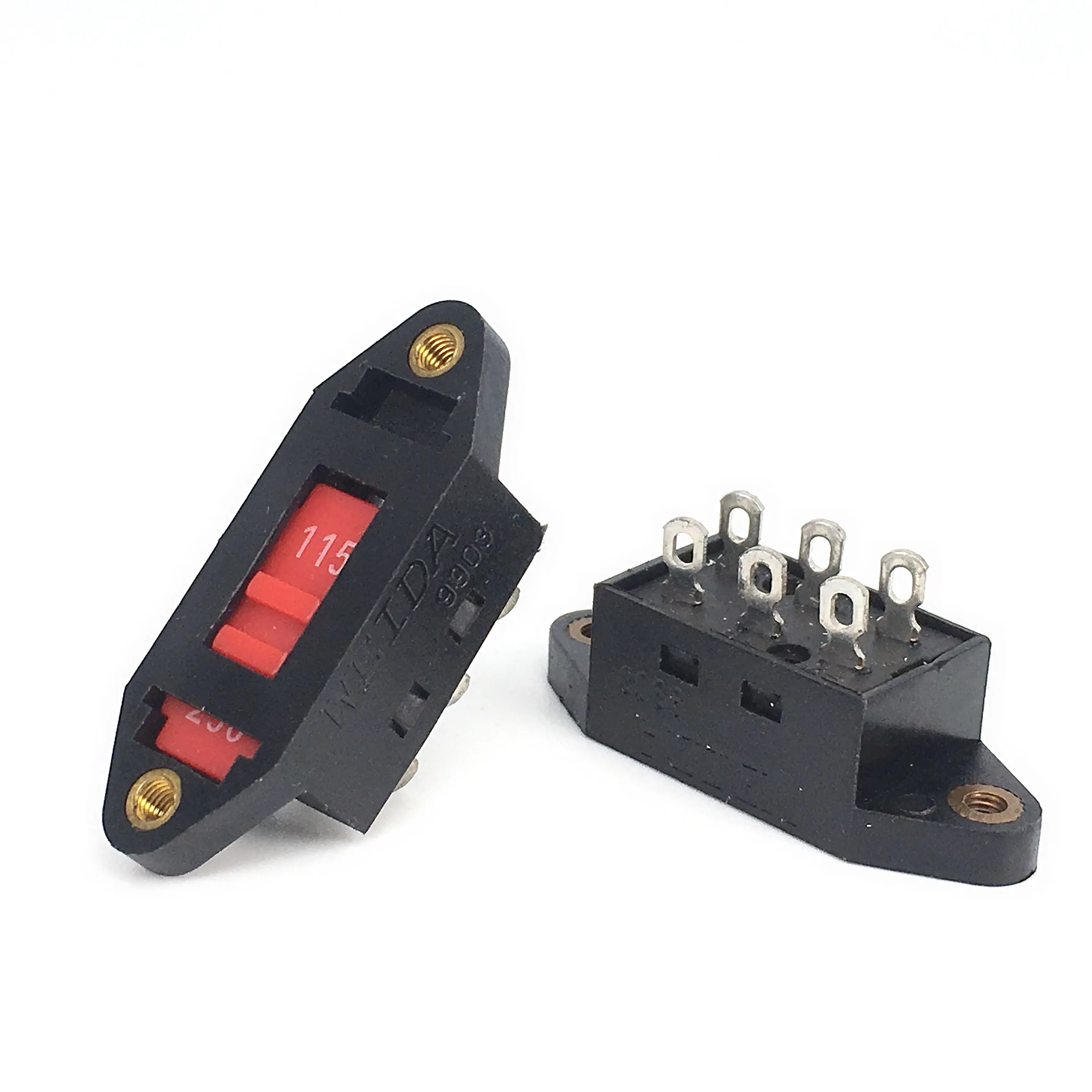 import dial switch L21-22A1 10A 250VAC 115-230V 6 Terminals SPDT DPDT 2 Position Vertical Voltage Selector Slide Switch | Электроника