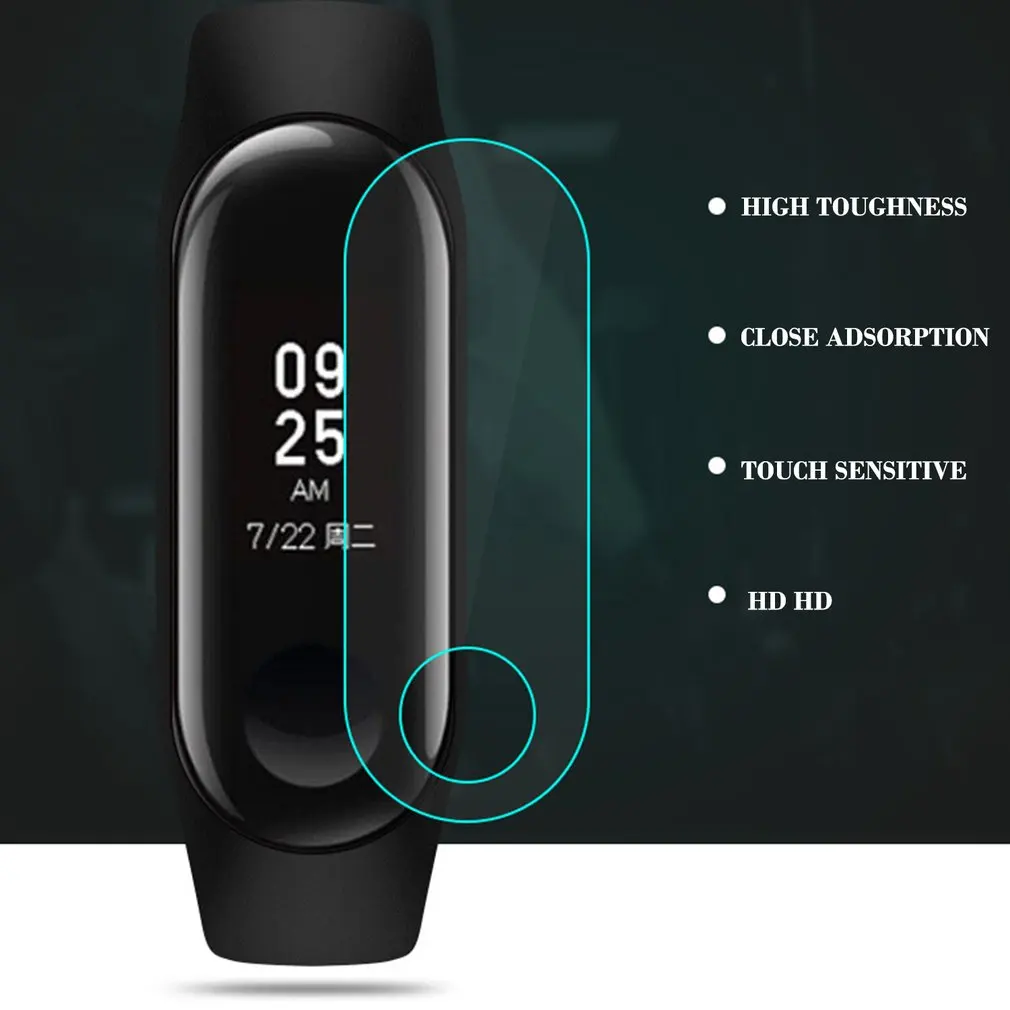 

For Xiaomi 3 Bracelet Film Front Film Smooth Surface And Delicate Hand Feel Restore True Color High Clarity 1 Set