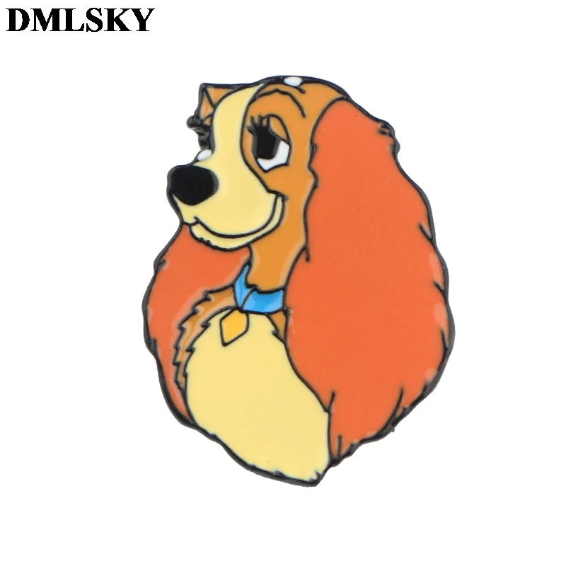 DMLSKY собачьи булавки, металлический значок, мультяшный персонаж, креативные булавки, значок на рюкзаке, булавки, броши для одежды, булавки для галстука M3947