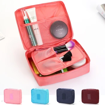 

Travel Storage Makeup Bag Ziplock Organizer Bag Packaging Cosmetic Tools Lipstick Essential Oil Gift Pouch Print Logo Custom