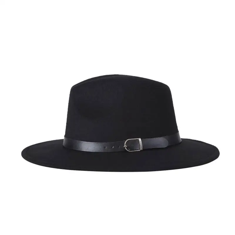 Горячая леди Fedoras шляпа осень зима женская шляпа Мода Высокое качество с широкими полями шляпы в стиле джаз церковная Кепка Панама Fedora top hat