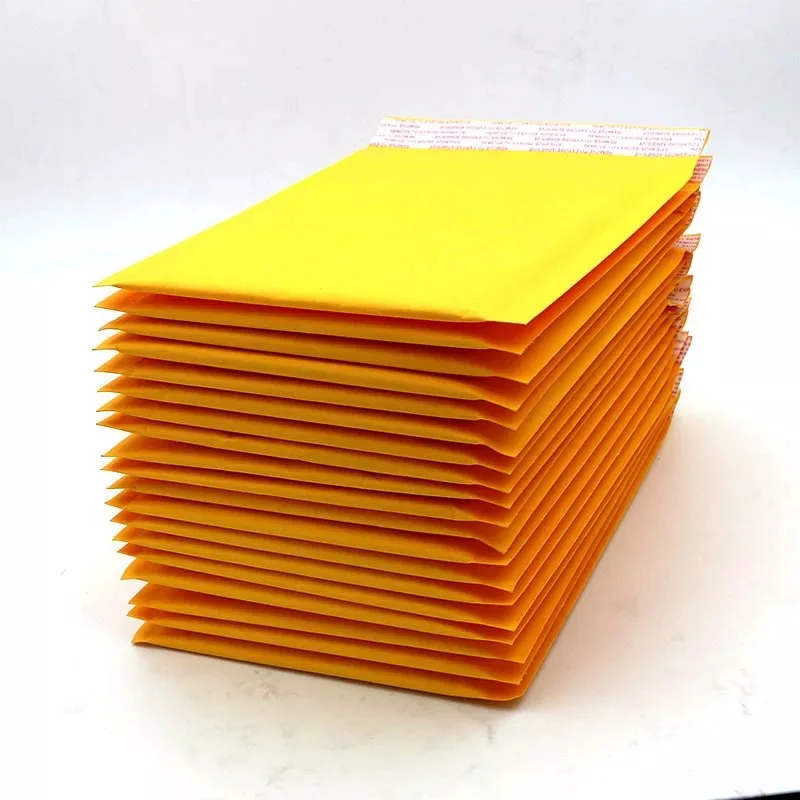 

30pcs 23 sizes Wholesales Golden Kraft Bubble Mailers Bags/Yellow small kraft bubble padded envelope,kraft bubble mailing bag