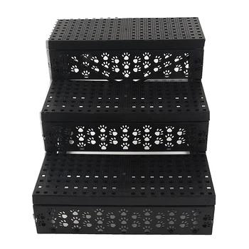 

New Hot Soft Portable Cat Dog 3 Steps Ramp Small Climb Pet Step Stairs SMD66