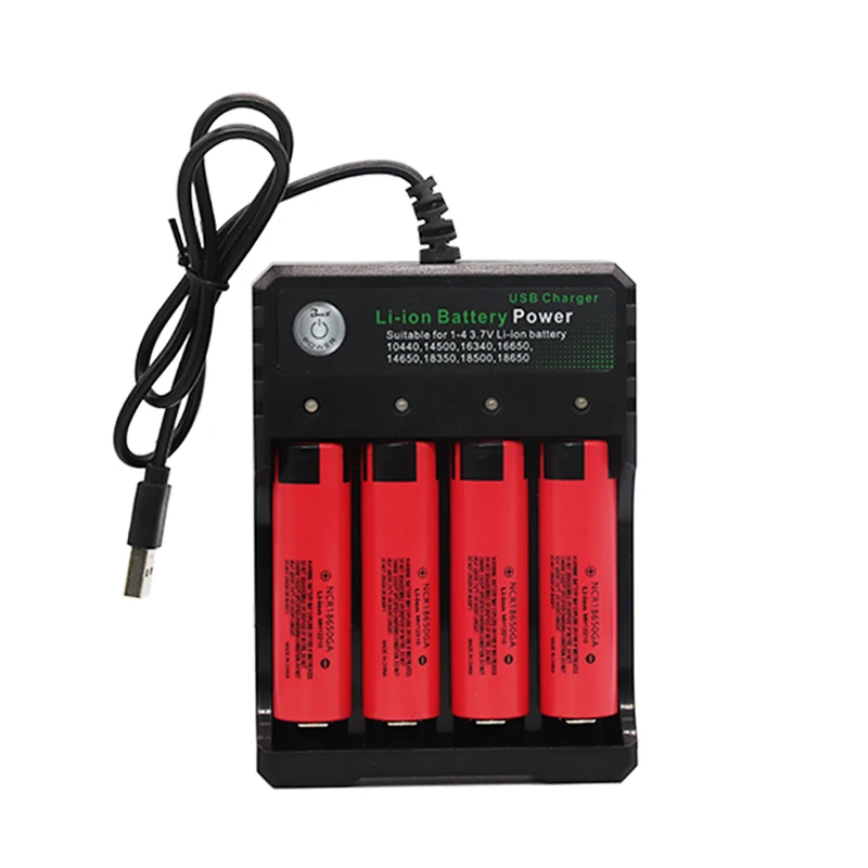 NCR 18650GA 30A разрядка 3,7 V 3500mAh 18650 аккумуляторная батарея,+ USB зарядное устройство