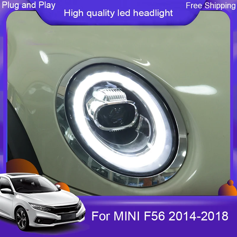 Автомобиль для 2007 2019 Мини F56 cooper головной светильник s все светодиодный налобный