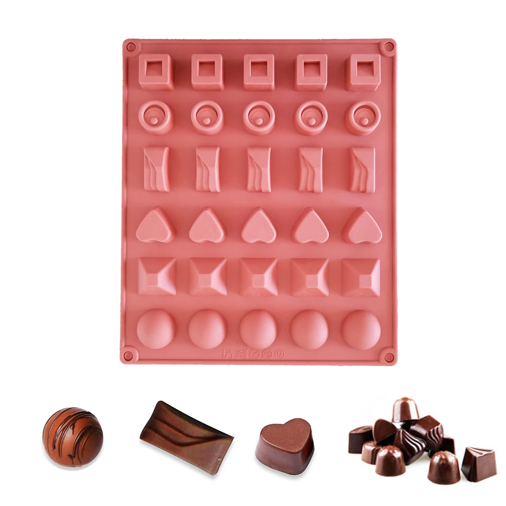 

New 30 Cavity Multi Style Silicone Cake Mold Cookies 3D DIY Handmade Kitchen Reuse Baking Tools Decorating Mousse Making Mould