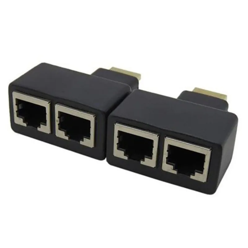 Прямая с фабрики HDMI удлинитель 30 М 1080P ультра-четкий двойной кабель HDMI к RJ45 усилитель передачи