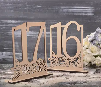 

wedding table numbers. wedding table decor