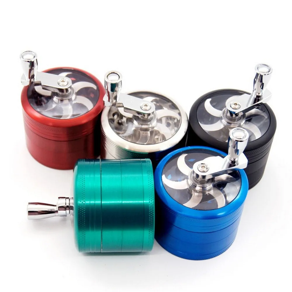 

Hand-operated 4-layer 55mm Grinding Machine Zinc Alloy Manual Grinding Machine Metal Cigarette Crushing Device