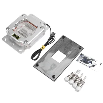 

CPU Water Block Computer Water Cooling Block with Temperature Display for AMD CPU for am2 / am2+ / am3 / am3+ / am4