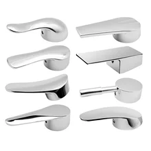 Faucet Single Metal Lever Handle Kit alloy Chrome Basin Tap Replacement Cover For pressure balance Faucet Hardware Accessories