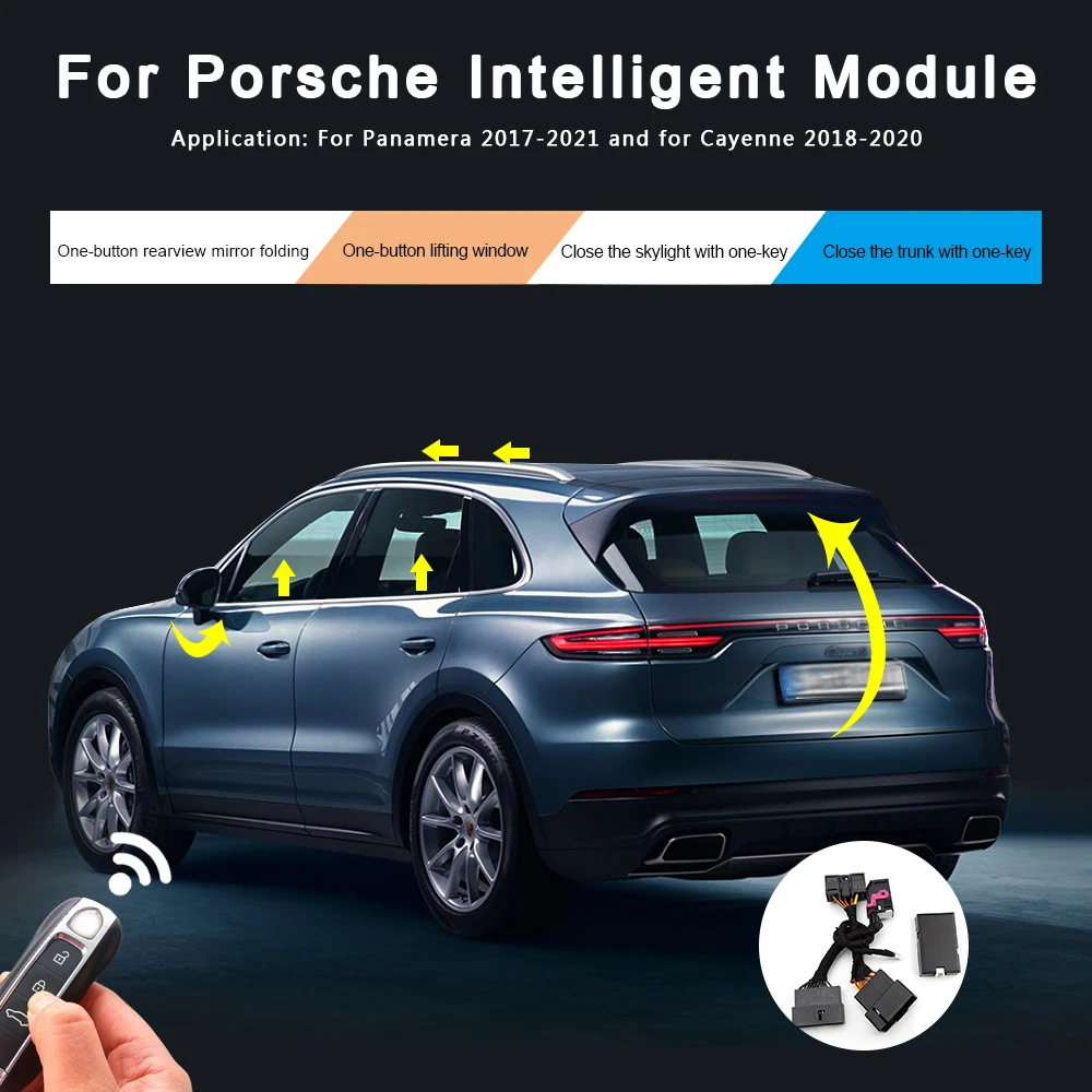

Intelligent Module For Porsche One Key Lift Window Module Closed Trunk Module One Button Closed Skylight For Panamera Cayenne