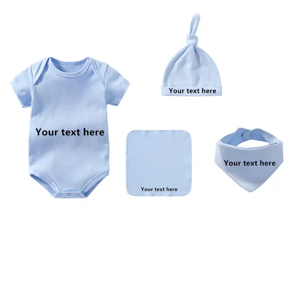 personalized baby outfit with hat