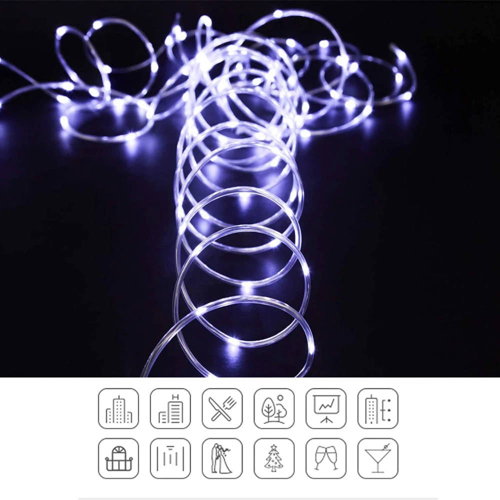 led rope lights white