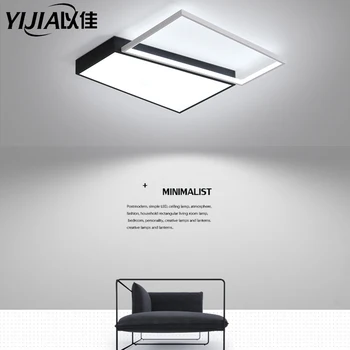 

Modern Ceiling Lights LED Lamp For Living Room dimmable Bedroom Study Room White black color surface mounted Ceiling Lamp Deco