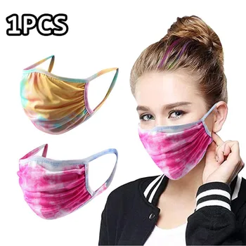 

#45 Adult Tie-dye Print Dustproof Windproof Foggy Haze Pm2.5 Mask Washable Mask Face Mask Reusable Facemask Mondmasker Wasbaar