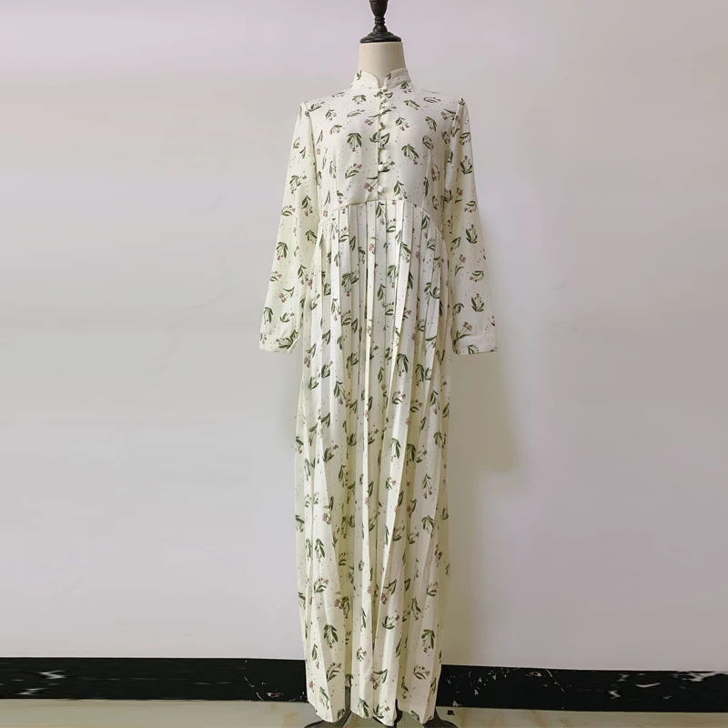 White dress Абайя Кафтан Дубай Пакистан длинные рубашки мусульманский хиджаб платье женщины кафтан турецкие платья ислам одежда abaya s Tesettur Elbise - Color: White dress