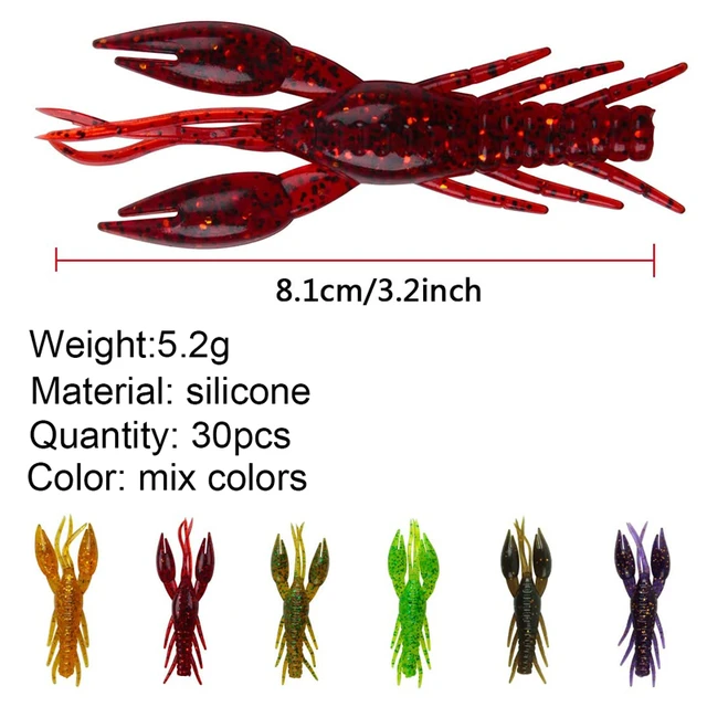 60mm /2.1g Grub Lures Soft Plastic Worm Lures Grubs Worm for Bass Fishing  Soft Bait for Jig Head 12pcs/lot