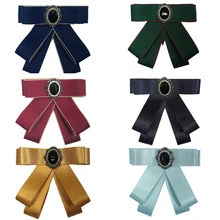 Женский Мужской пиджак с воротником, рубашка, платье, бант из ленты, галстук-платок, Свадебный костюм, вечерние, бабочка, горный хрусталь, кристалл, галстук-бабочка, Школьный Галстук