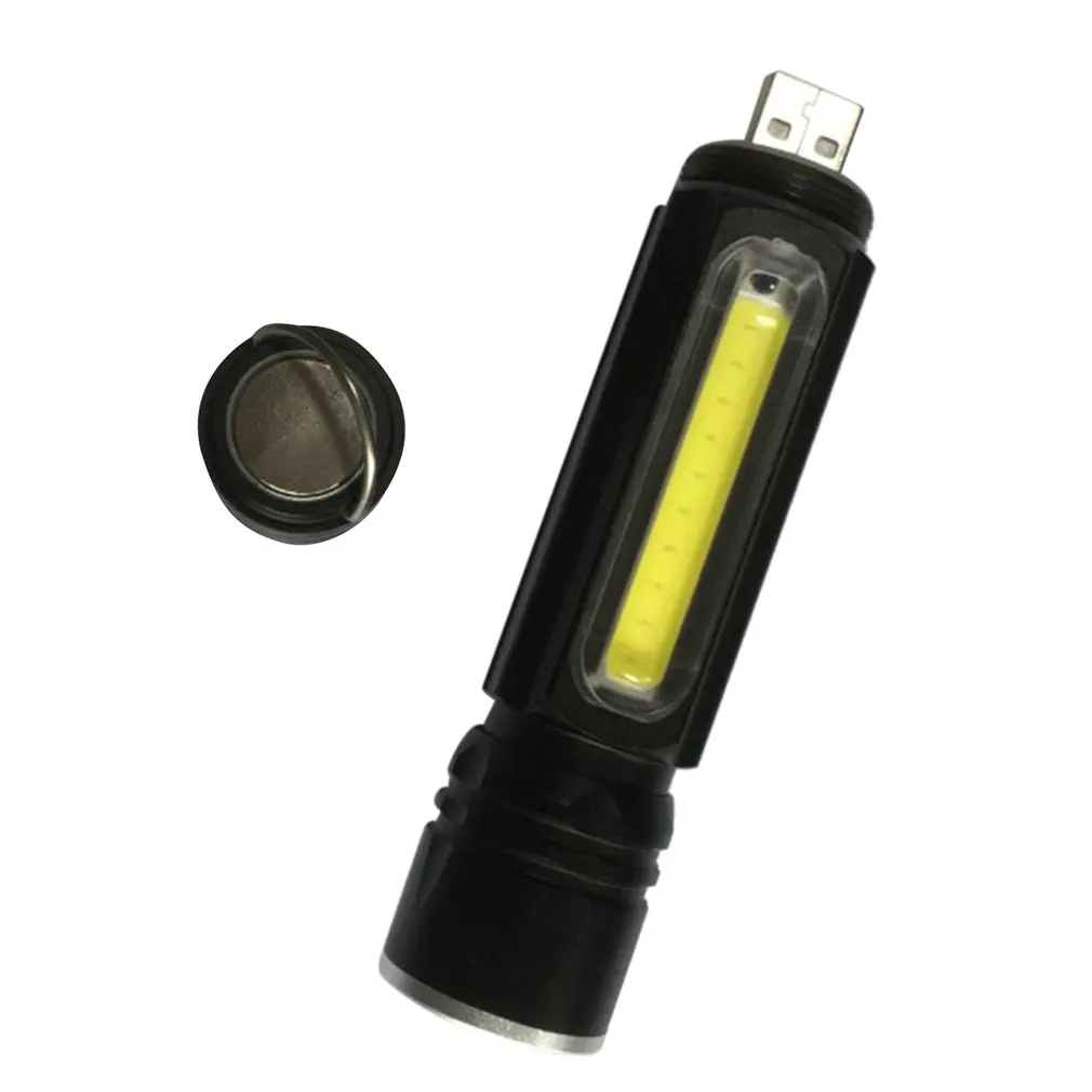Мощный фонарик, зарядка через usb, мини фонарик, велосипедные фары, освещение, фонарик, зарядка через usb порт - Испускаемый цвет: Cob work light