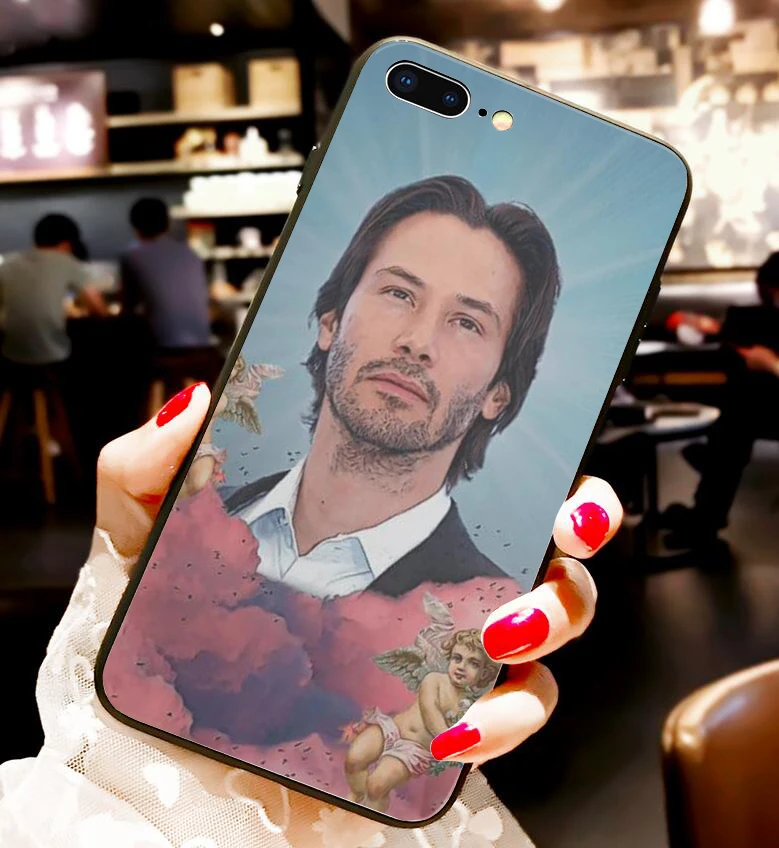 Чехол Keanu in the Clouds для iPhone-Забавный Уникальный мем iphone 6/6s 6Plus 7 / 8 7Plus/8Plus X XS XR XSMax 11pro 12