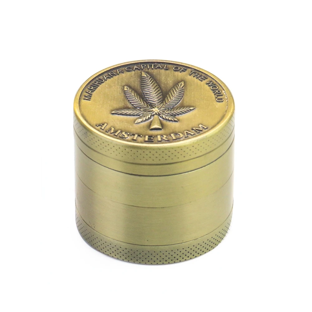 80mm Tobacco Herb Grinder Spice Herbal 3 Inch 4pc Metal Alloy Smoke Crusher