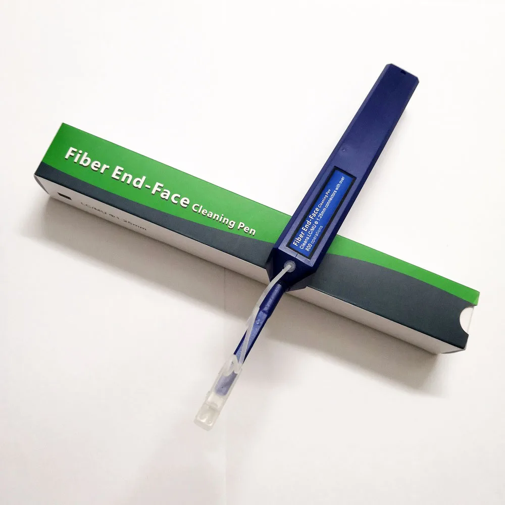 One Click Fiber Cleaner 1.25mm LCMU Fiber Optic Connector End Face Cleaning Pen