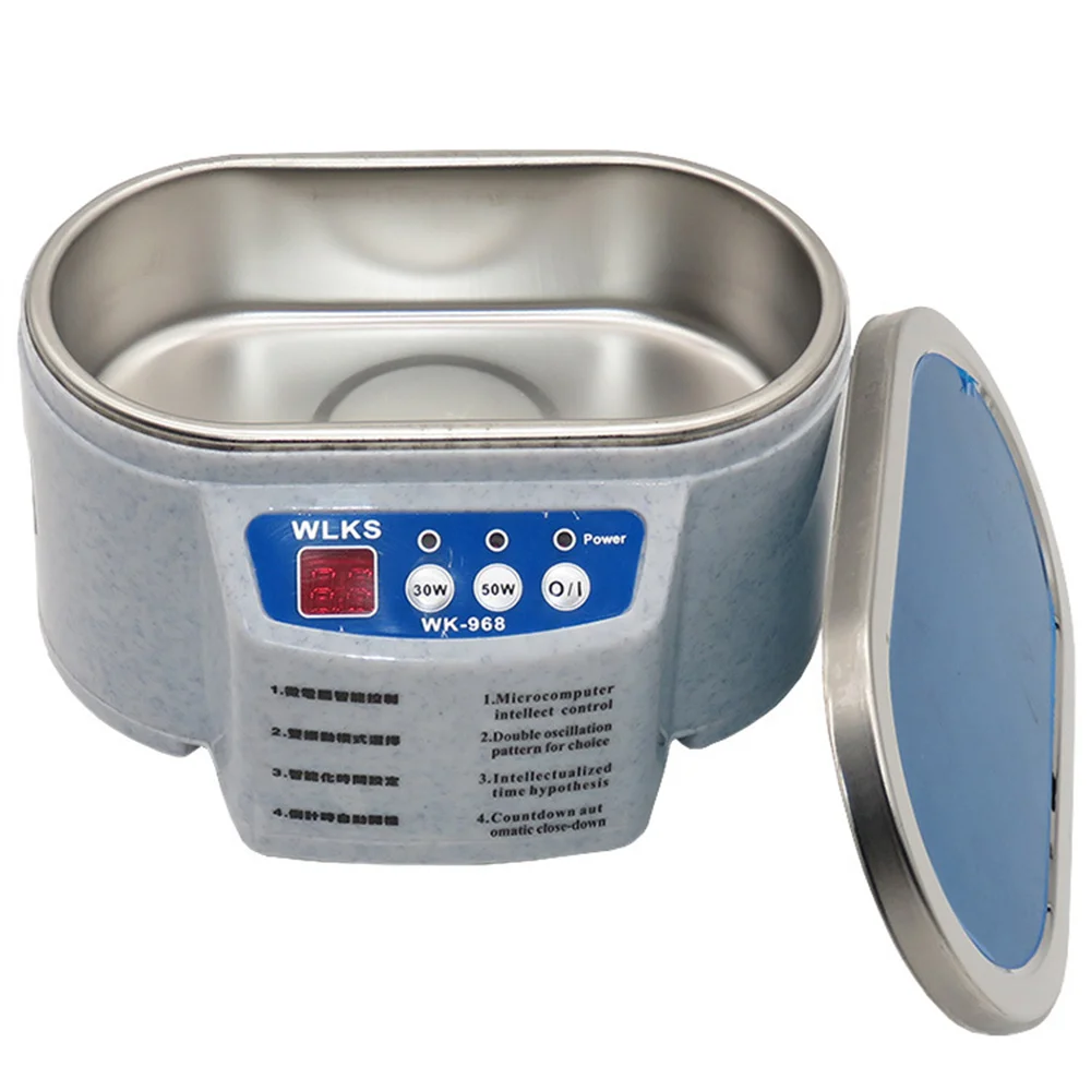 

Ultrasonic Cleaning Machine Cleaner Equipment Jewelry Mobile Phone Motherboard Metal Glasses 968 30w Exchange 50w Cleaner 40KHZ