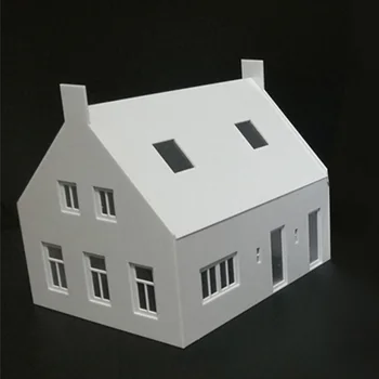 

19.5 x 20 x 17cm 1/50 Scale Sand Table Decorative Architecture Building Miniature Country House Model High Quality