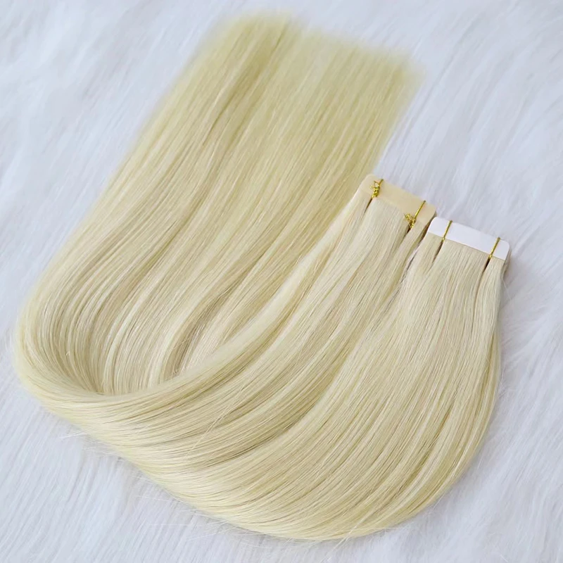 High Quality Virgin Human Hair Tape In Extensions Chinese 2.5g/pcs Seamless Skin Weft PU Straight 100% Remy Raw Hair Extensions
