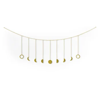 

Metal Round Piece Sun Moon Shape Hanging Decoration Photo Wall Hanging Decoration Wedding Home Decoracion