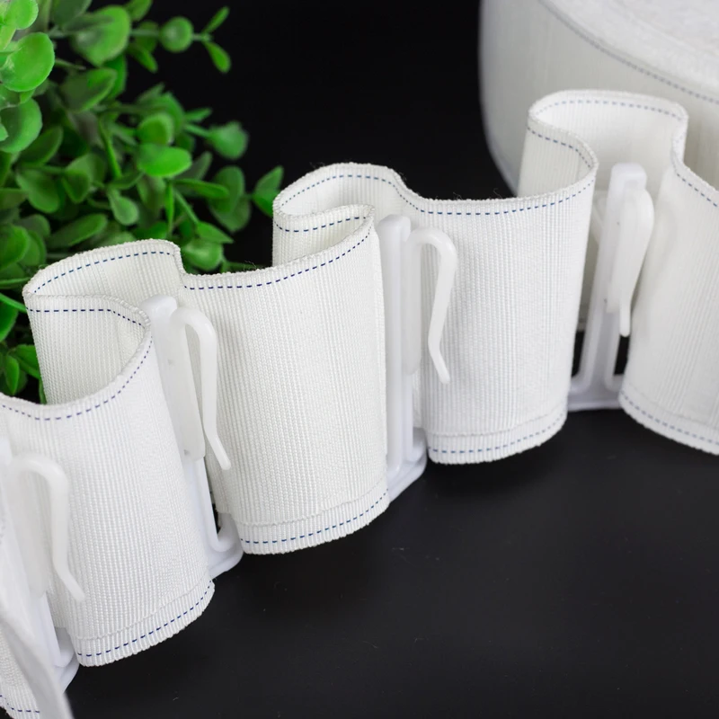 New Generation of Curtain Stereo Stereotype Hooks Curtain White Nano Plastic Four-claw Hook Tape Hook Rail Accessories cp134#40